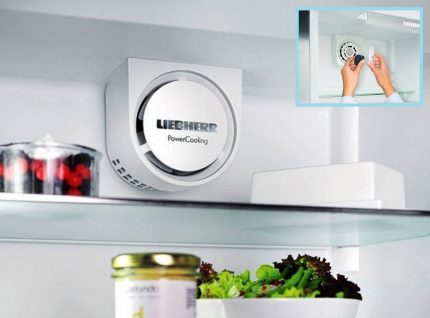 Lüfter des NoFrost-Systems