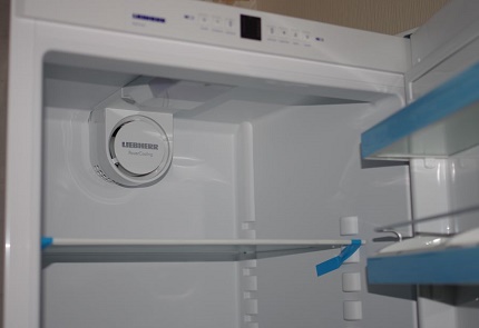 Austausch der Glühlampe im Kühlraum