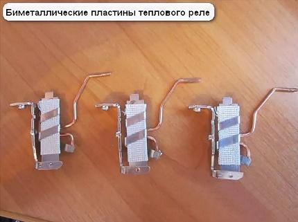 Pri preťažení sa pás deformuje a preruší elektrický obvod Bimetalová platňa