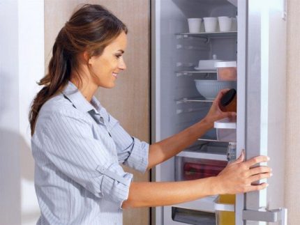 Reinigung des Kühlschranks vor dem Platzieren der Adsorptionsmittel