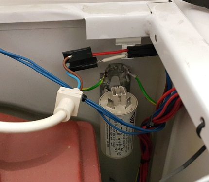 Entstörfilter der Waschmaschine