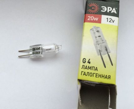 Нисковолтова халогенна лампа G4 Ера
