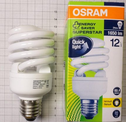 Фирмата OSRAM разполага с надеждни КЛЛ Компактни лампи на фирма OSRAM