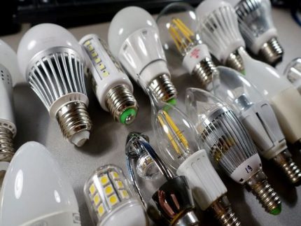 Видове LED лампи