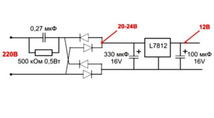 Схема на преобразувателя за 220 V