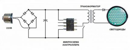Схема със светодиоден мост