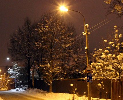 Улично осветление с натриеви лампи