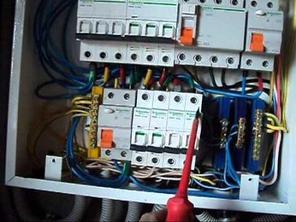 Трифазно табло с УЗО и автомати