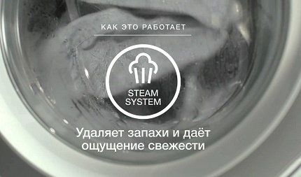 Плюсове на използването на функцията с пара на пералната машина Предимства на обработката с пара
