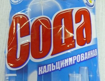 Калцинирана сода в опаковка