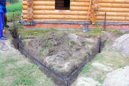 Заземителен контур около дървена къща