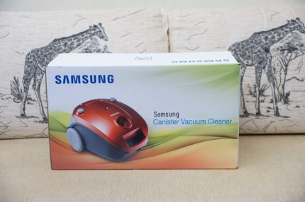 Опаковка на прахосмукачка Samsung