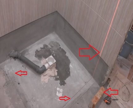 Бордюр на поддона