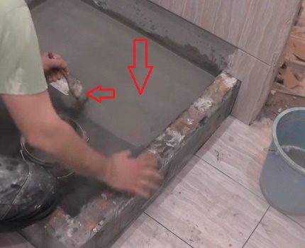 Хидроизолация върху замазката