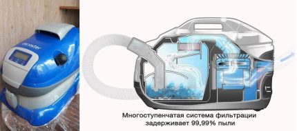 Прахосмукачка с пара и широки възможности за почистване Прахосмукачка Euroflex Monster SV 235