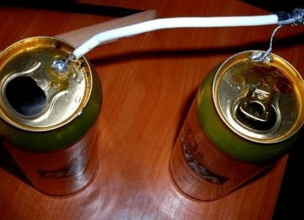 Закрепване на елементите на антената