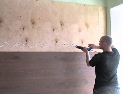 Заключителен процес на довършване на стените
