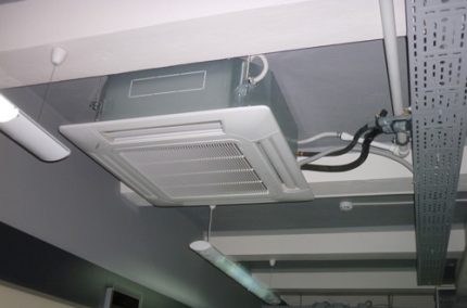 Montarea unităților de tip casetă ale sistemului split Unitate interioară de tip casetă