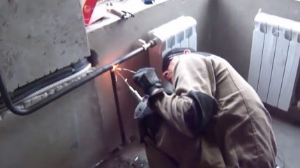 Заваряване на отоплителни тръби