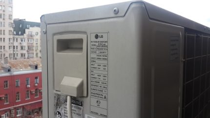 Technische Daten der Split-Klimaanlage