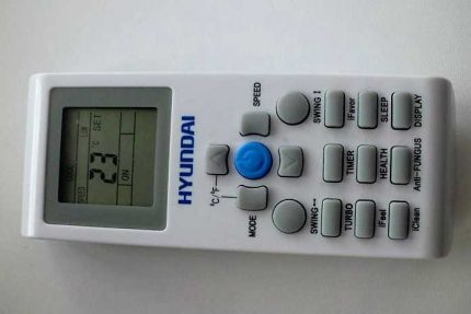 Пулт за управление на устройството Пулт на разглеждания модел