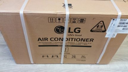 Опаковка от сплит система марка LG P07EP Сплит система LG P07EP в опаковка