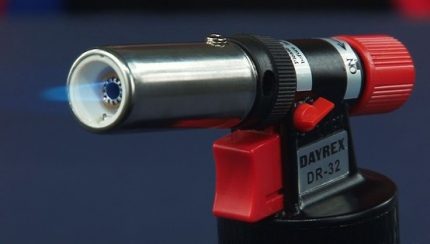 Горелка Dayrex с пиезозапалване Пиезозапалване и редуктор на газова горелка
