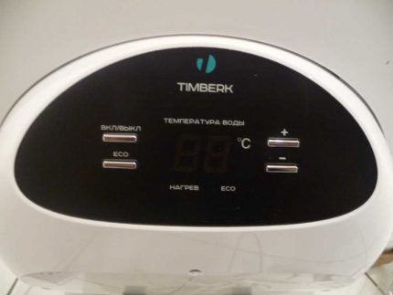 Панел на електронагревателя Timberk