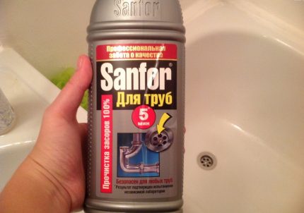 Гел за промиване на тръби Sanfor