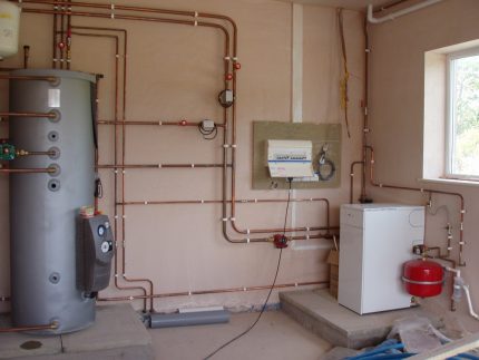 Membranbehälter im Heizungsraum