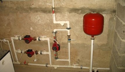 Installation des Membranausdehnungsgefäßes