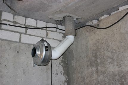 Принудителна вентилация на сутерена
