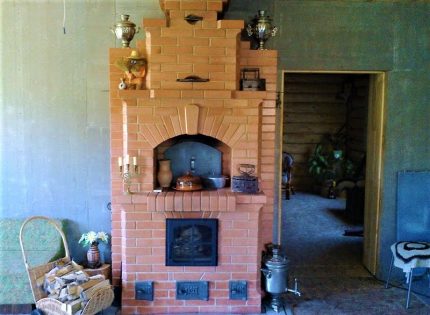 Мини печка от клас руски без лежанка Мини печка без лежанка
