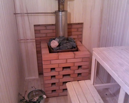 Облицовка на газова печка с тухли