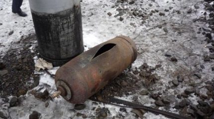 Образуване на издутина и разрив на балона