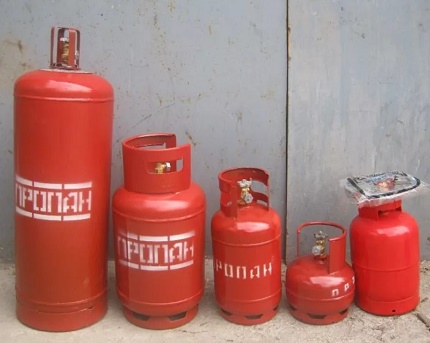Разновидности газови бутилки