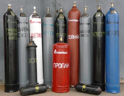 Оцветяване на газовите бутилки