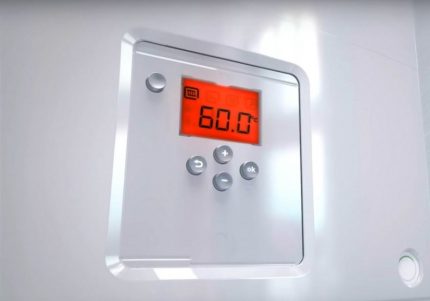 Elektronický displej plynového kotla Elektronický displej plynového kotla