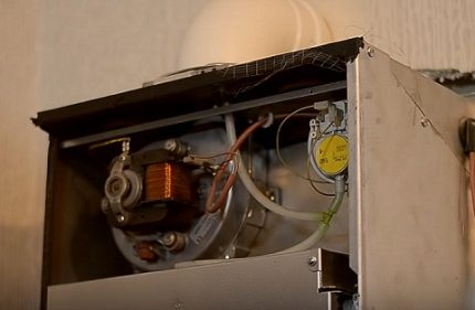 Вентилатор и пресостат на газов котел