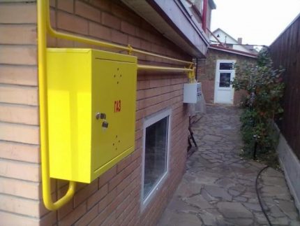 Gasversorgung des Hauses
