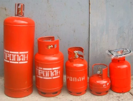 Стоманени газови бутилки