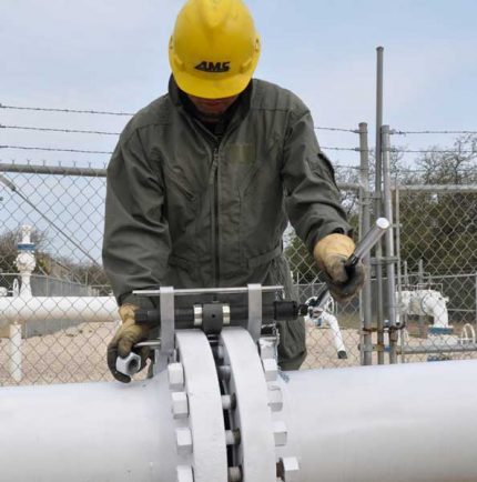 Фланцово съединение на газопровода