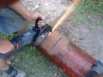 Рязане на газова бутилка