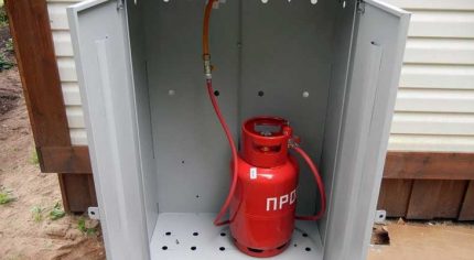 Свързване на газов балон