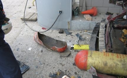 Експлозия на газов балон