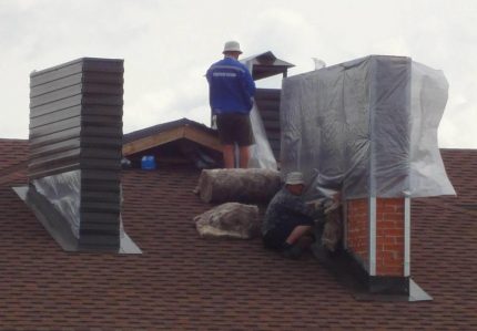 Wärmedämmung von Rauch- und Lüftungsschächten Schornsteindämmung