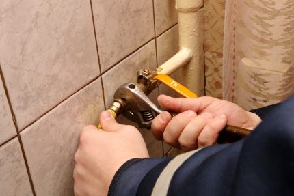 Изключване на маркуча на газовата печка