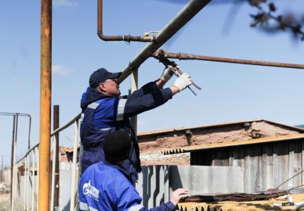 Отрязване на газова тръба в селото