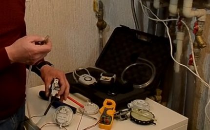 Проверка на пресостата на газовия котел