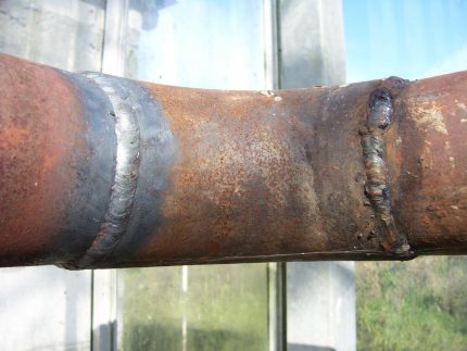 Заваръчни шевове на газовата тръба